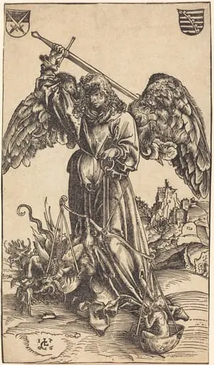The Archangel Michael Weighing a Soul, by Lucas Cranach the Elder