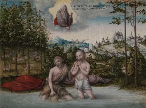 The Baptism of Christ, by Lucas Cranach the Elder