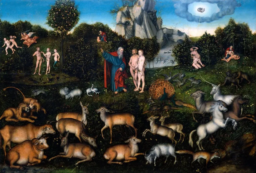 The Garden of Eden, by Lucas Cranach the Elder