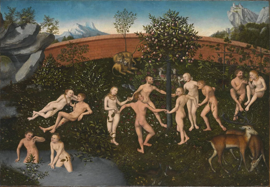 The Golden Age, by Lucas Cranach the Elder, oil, 1530