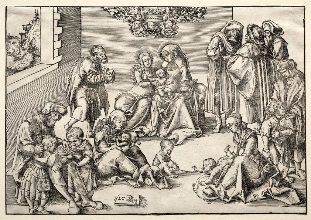 The Holy Family and Kindred, by Lucas Cranach the Elder, 1522