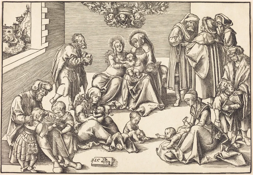 The Holy Kinship, by Lucas Cranach the Elder, ink, 1512