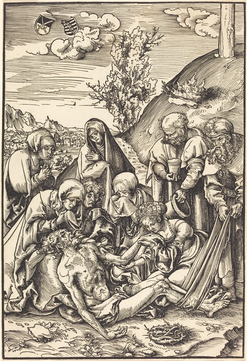 The Lamentation, by Lucas Cranach the Elder, ink, 1509