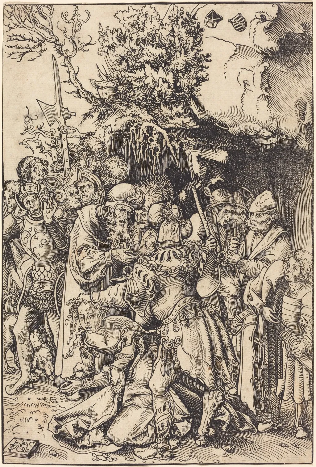 The Martyrdom of Saint Barbara, by Lucas Cranach the Elder, ink, 1512