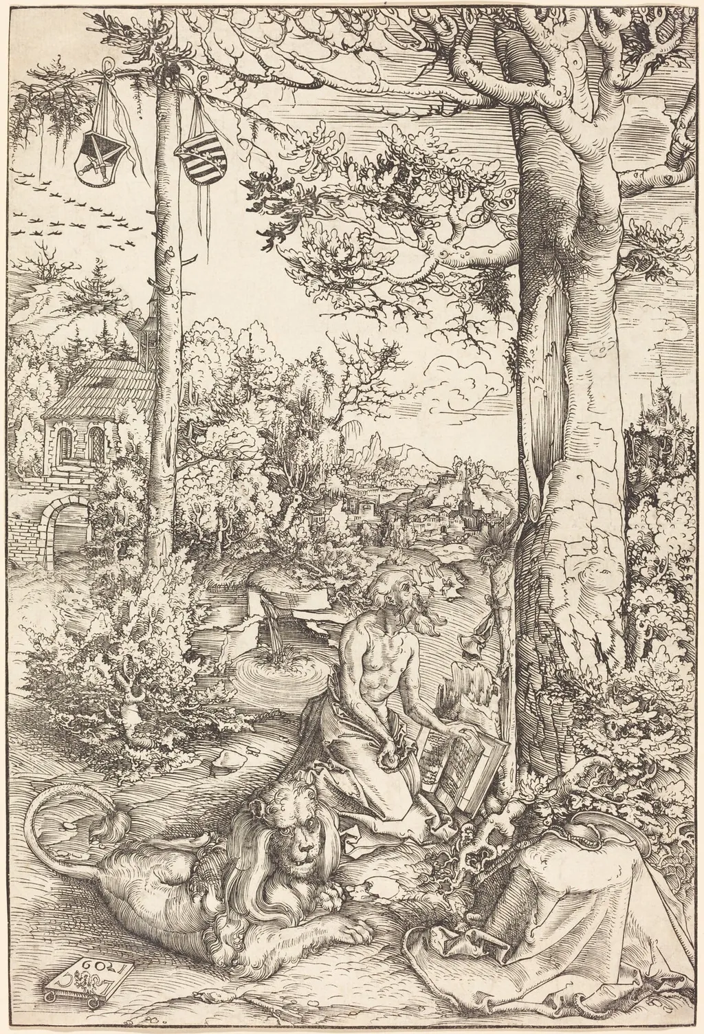 The Penitence of Saint Jerome, by Lucas Cranach the Elder, ink, 1509