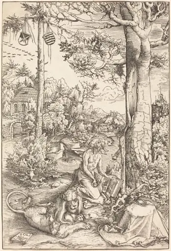 The Penitence of Saint Jerome, by Lucas Cranach the Elder