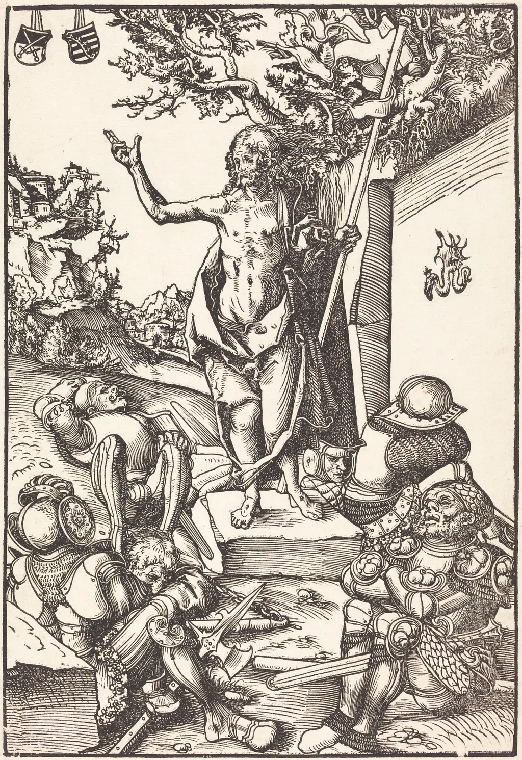 The Resurrection, by Lucas Cranach the Elder, ink, 1509