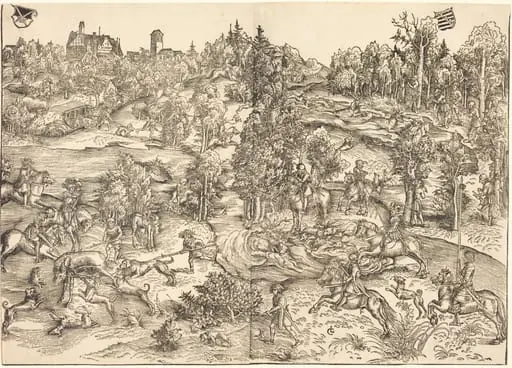 The Stag Hunt, by Lucas Cranach the Elder