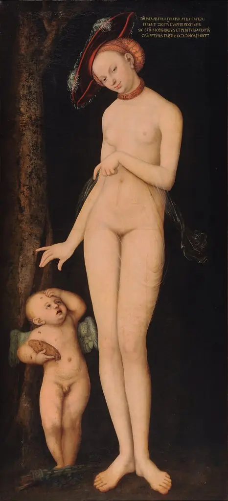 Venus and Cupid, by Lucas Cranach the Elder
