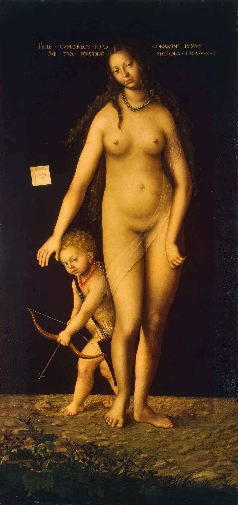 Venus and Cupid, by Lucas Cranach the Elder, oil, 1509