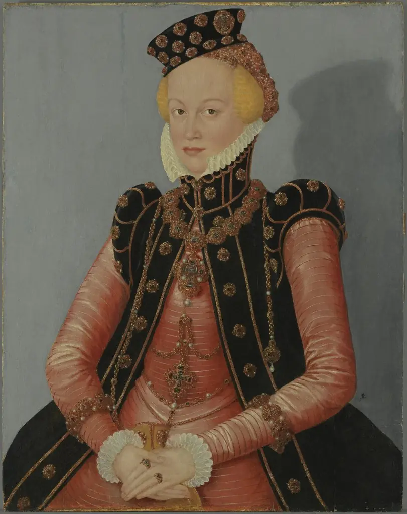 Portrait of a Lady (Margravine Elisabeth von Ansbach-Bayreuth?), by Lucas Cranach the Younger