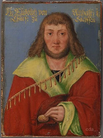 Rudolf I., Duke, son of Albrechts II., died 1356, by Lucas Cranach the Younger, unspecified