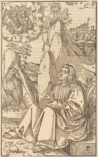 Saint John in a Landscape, by Lucas Cranach the Younger