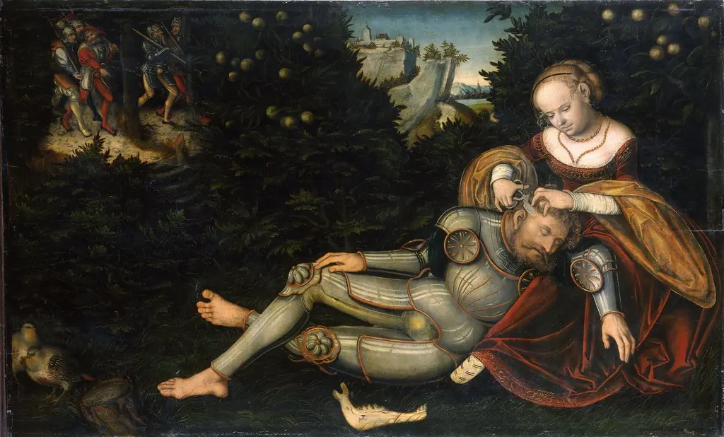Samson and Delilah, by Lucas Cranach the Younger