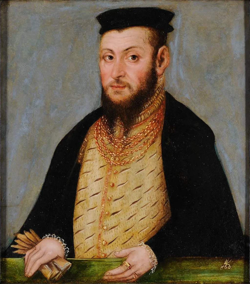 Sigismund II. August, King of Poland, by Lucas Cranach the Younger, oil, 1556