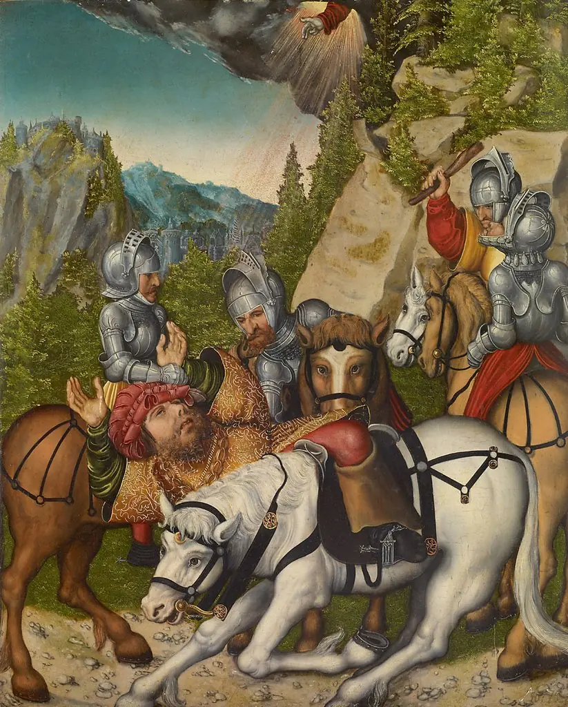 The Conversion of St Paul, by Lucas Cranach the Younger