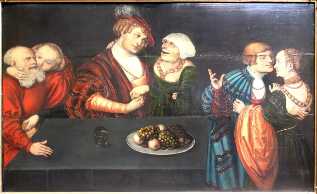 Three Pairs of Lovers, by Lucas Cranach the Younger