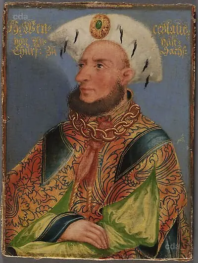 Wenzeslaus, Elector, son of Rudolf I., died 1388, by Lucas Cranach the Younger