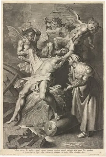 Job Tormented by Demons and Abused by His Wife, by Lucas Emil Vorsterman