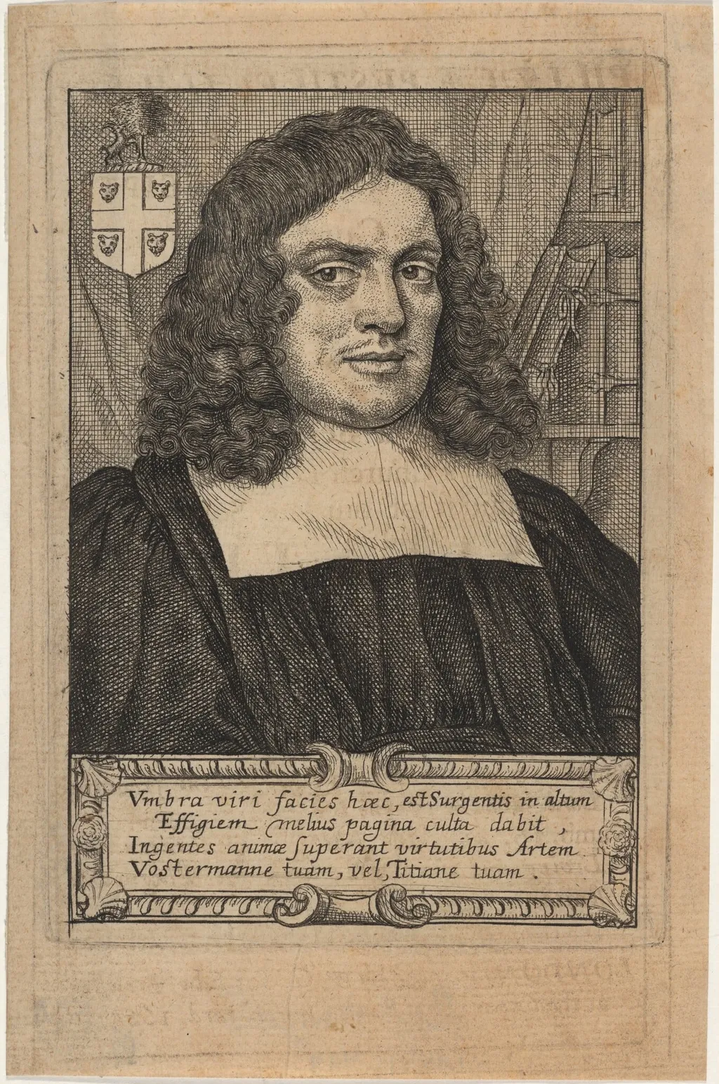 Richard Kingston, Political Pamphleteer, Chaplain to Charles I, by Lucas Emil Vorsterman, ink, 1635