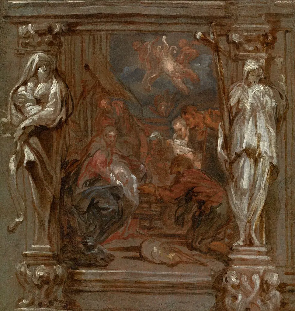 Adoration of the shepherds, by Lucas Franchoys the Younger