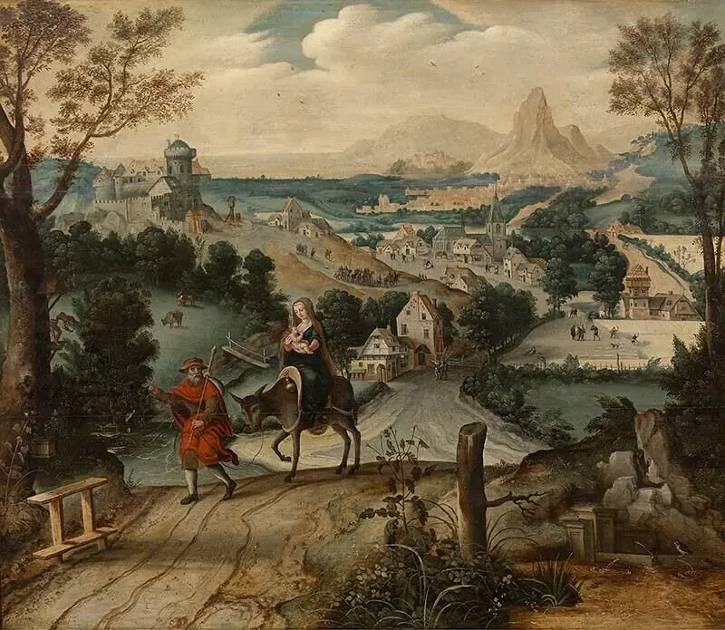 The Flight into Egypt, by Lucas Gassel