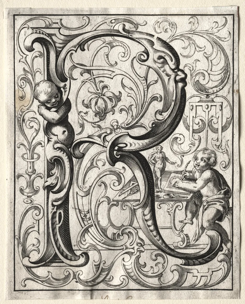 New ABC Booklet: R, by Lucas Kilian, 1627