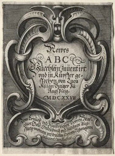 New ABC Booklet: Title Page, by Lucas Kilian