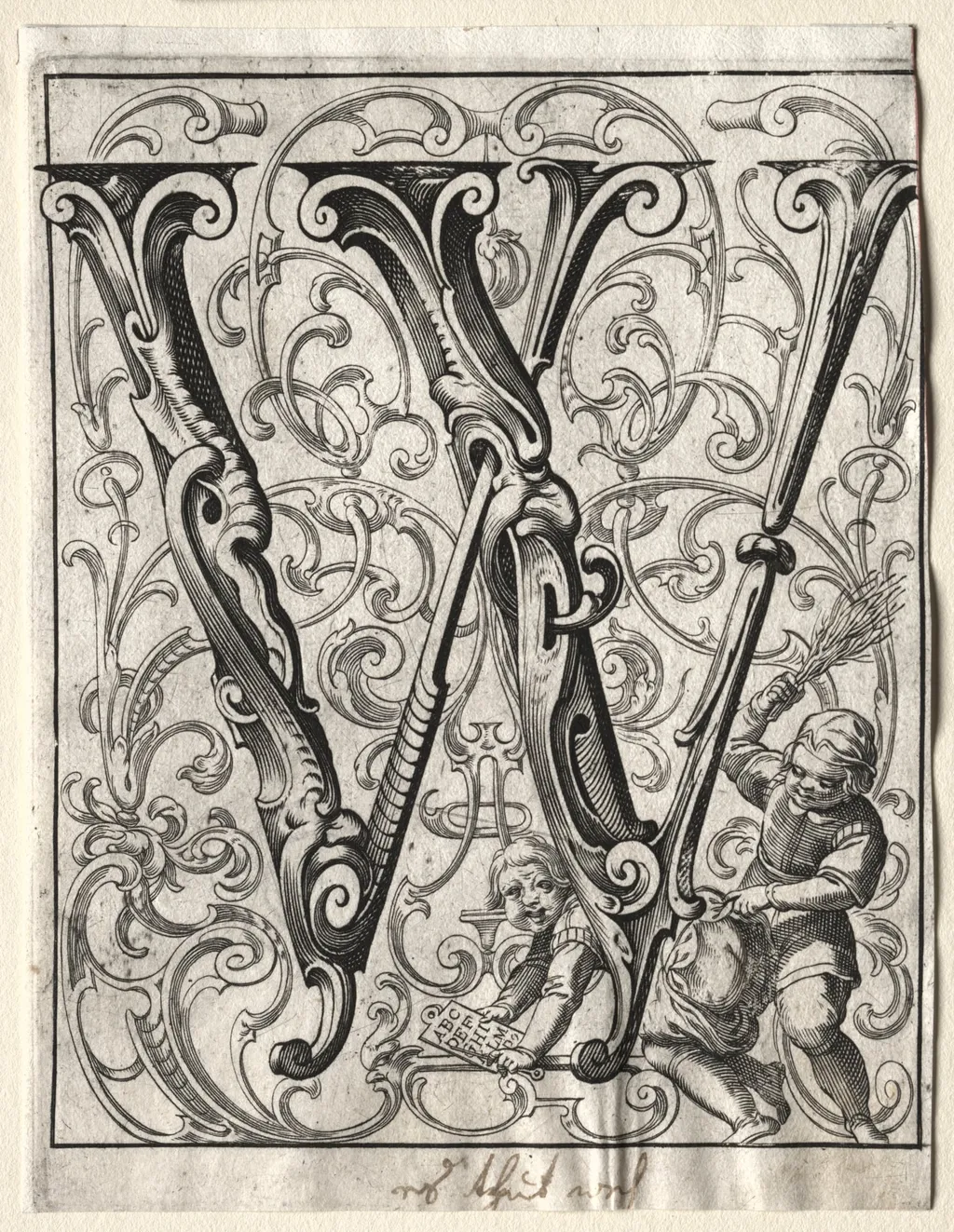 New ABC Booklet: W, by Lucas Kilian, 1627