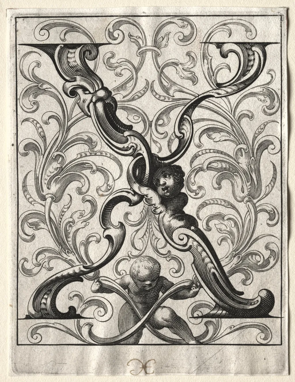 New ABC Booklet: X, by Lucas Kilian, 1627