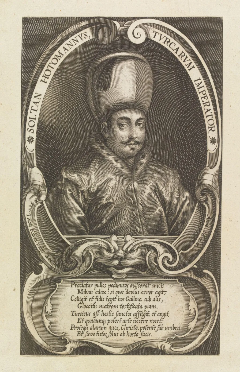 Turkish sultans, sultanas and other historical figures, by Lucas Kilian, 1622