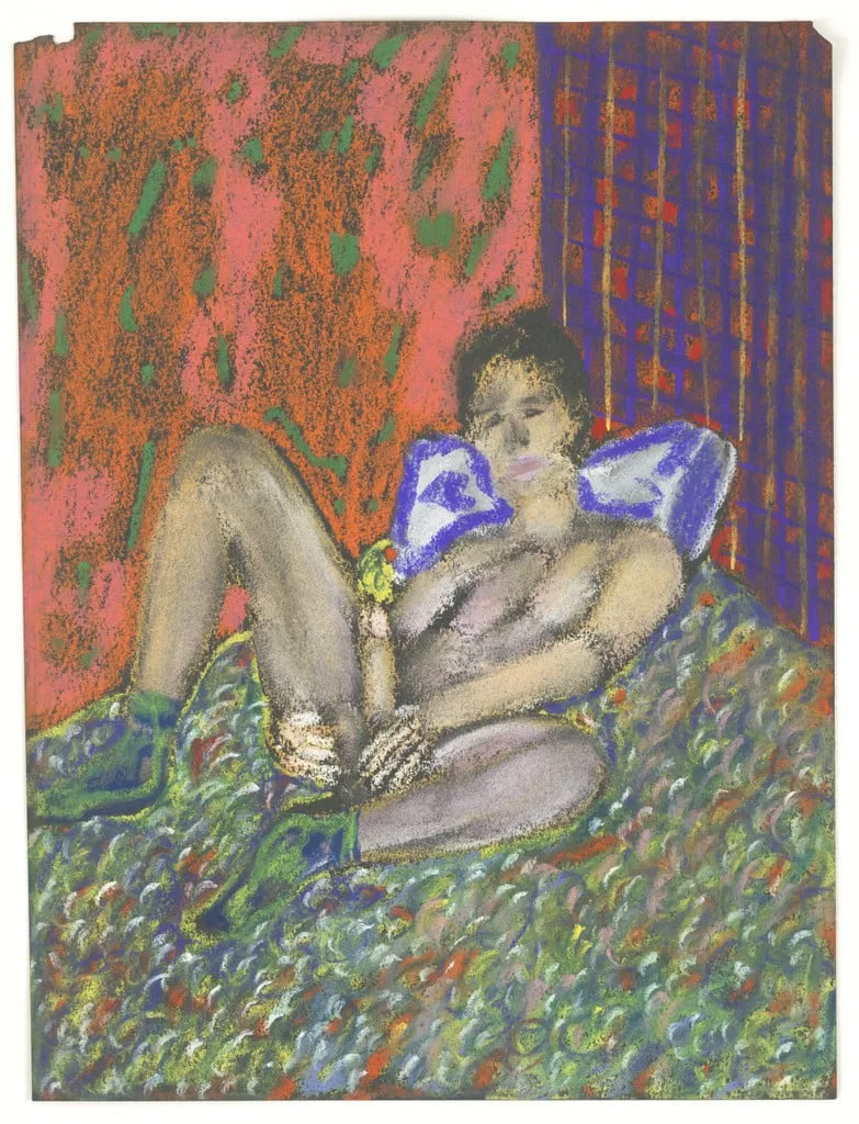 Untitled, by Lucas Samaras, pastel, 1965