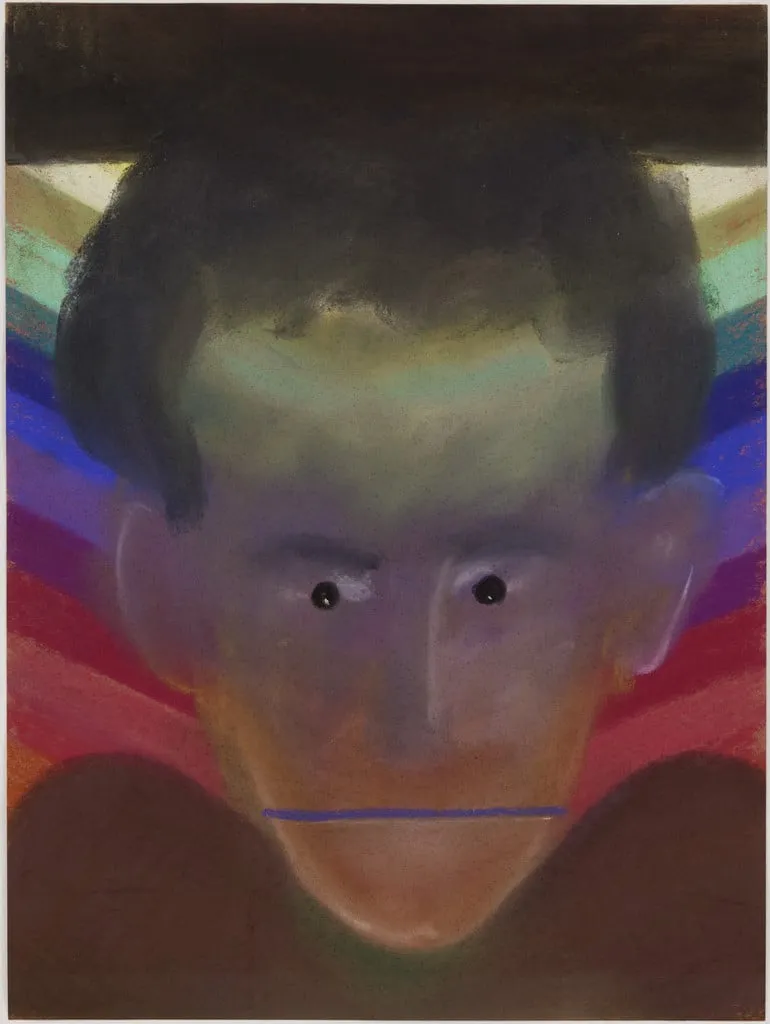 Untitled, by Lucas Samaras, pastel, 1961