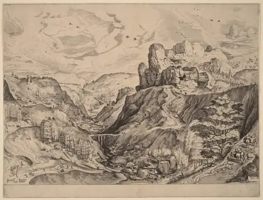 Alpine Landscape, by Lucas van Doetechum