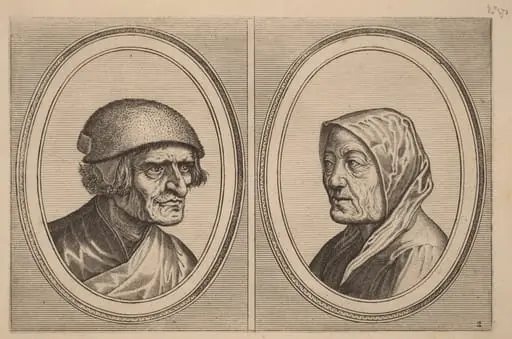 "Beleefde Goossen" and "Prijne Lecker-tants", by Lucas van Doetechum
