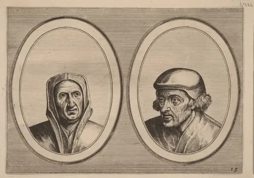 "Beveynsde Hil" and "Listighe Jorden", by Lucas van Doetechum
