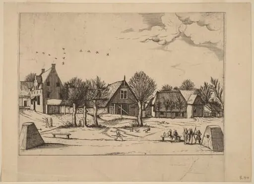 Country Village, by Lucas van Doetechum