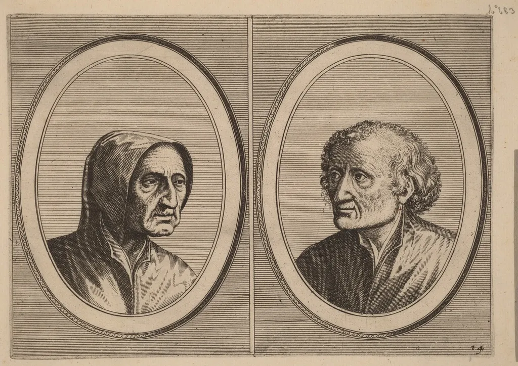 "Erlijcke Lyn" and "Snoepighe Steeve", by Lucas van Doetechum, ink, 1564