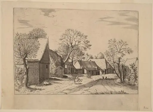Farms and Shed, by Lucas van Doetechum