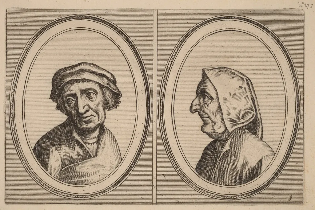"Goelijeke Floor" and "Kinne Snavels", by Lucas van Doetechum, ink, 1564