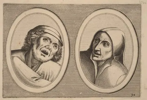 "Harme Snap-op" and "Keursje-sonder-naed", by Lucas van Doetechum