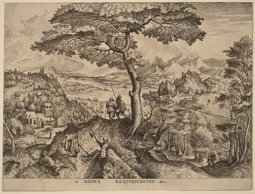 Milites Requiescentes (Soldiers at Rest), by Lucas van Doetechum