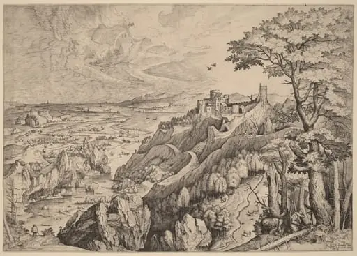 S. Hieronymus in Deserto (Saint Jerome in the Desert), by Lucas van Doetechum