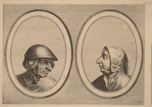 "Schonckje Wel-bedrocht" and "Pronckje Heel-volmaeckt", by Lucas van Doetechum