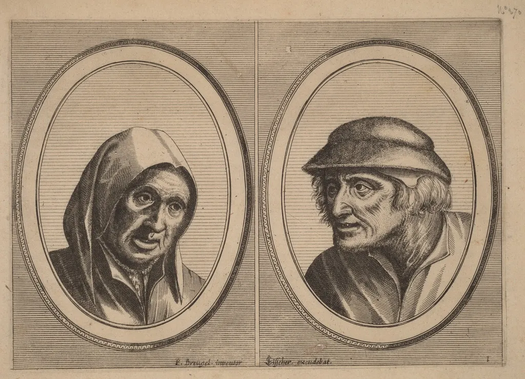"Susanna Smuls" and "Leuye Joost", by Lucas van Doetechum, ink, 1564