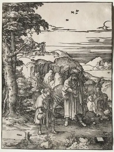 Abraham Going to Sacrifice Isaac, by Lucas van Leyden