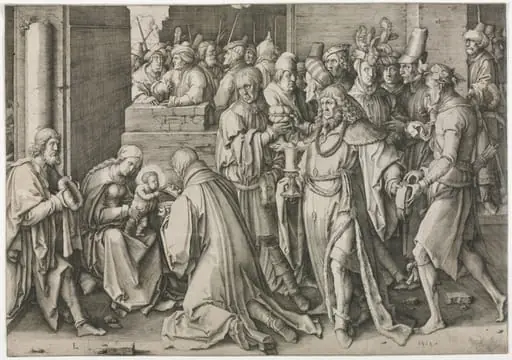 Adoration of the Magi, by Lucas van Leyden