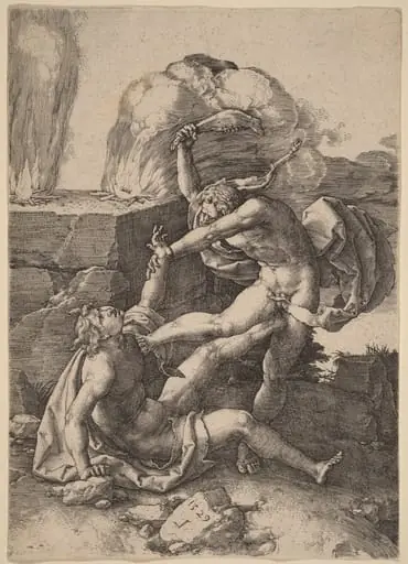 Cain Killing Abel, by Lucas van Leyden