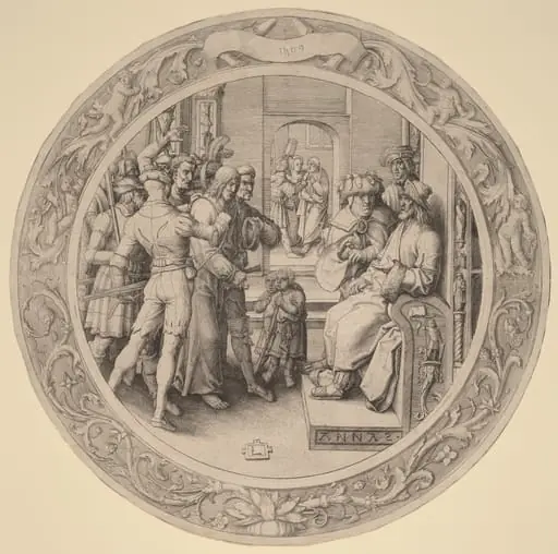Christ before Annas, by Lucas van Leyden