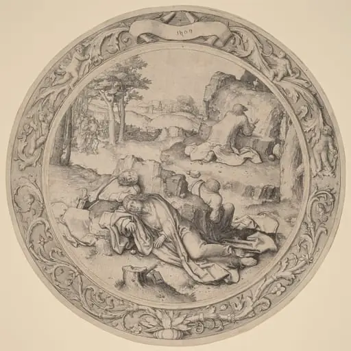 Christ in Gethsemane (Agony in the Garden), by Lucas van Leyden